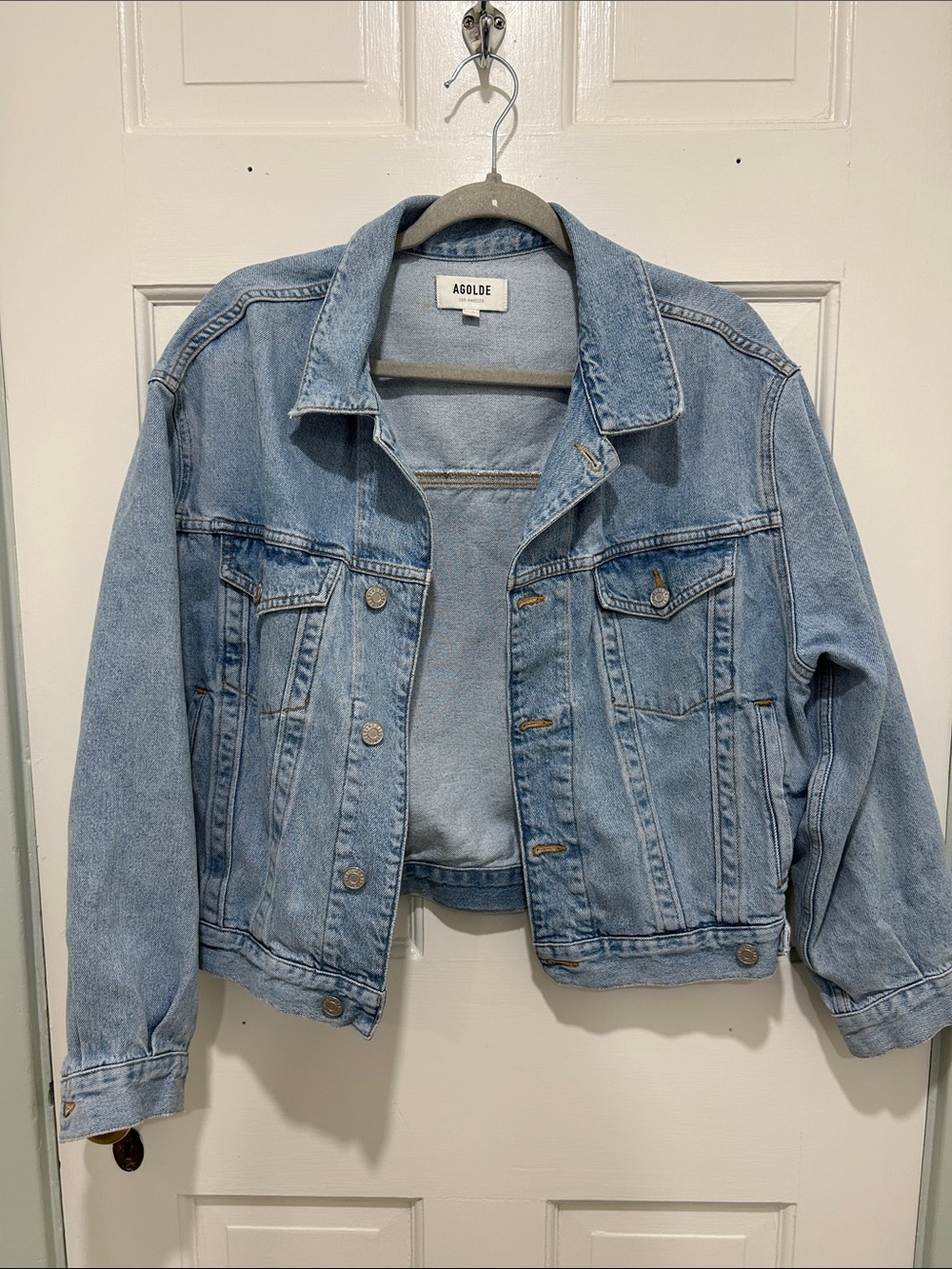 Agolde Light Wash Classic Denim Jacket